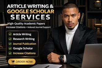 write and publish article on google scholar