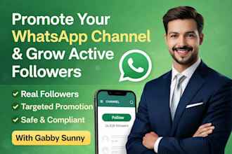 whatsapp channel promotion grow 90k channel followers whatsapp channel promotion