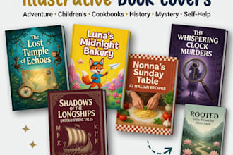 design a custom print ready and eye catching pro book cover