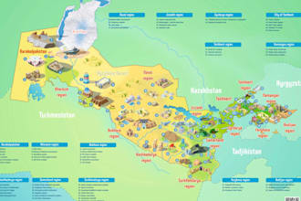 design a custom illustrated tourist map in adobe illustrator