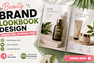 design a professional product lookbook, magazine and brand booklet