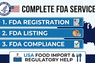 do fda registration, fda listing, fda compliance, USA food import
