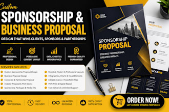 design custom sponsorship proposals and professional business proposal designs