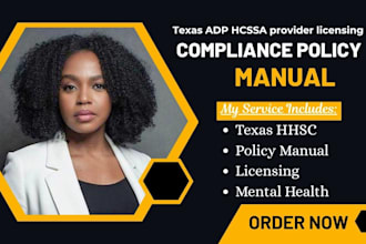 do texas adp hcssa provider licensing compliance policy manual