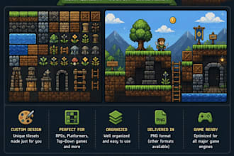 make pixel games tilesets