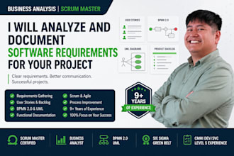 analyze and document software requirements for your project