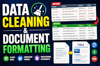 format clean and organize your messy data or text
