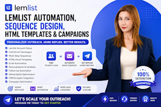 setup lemlist automation lemlist sequence design lemlist template lemlist html