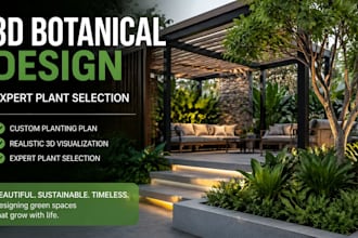 design realistic 3d botanical landscapes with plant selection