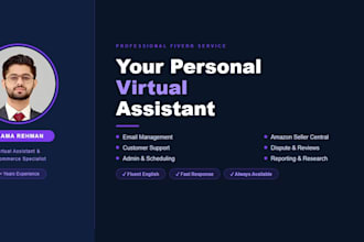 be your virtual assistant for email, admin, amazon and customer support
