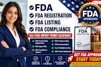 fda registration, fda listing, fda compliance, USA food import permit assistance