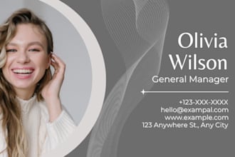 design a professional business card for your brand