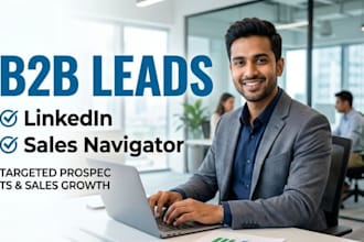 research b2b leads using linkedin and sales navigator
