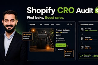 do shopify cro audit, conversion rate optimization to boost sales