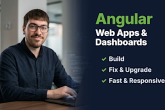 develop or fix your angular web app, dashboard or landing page