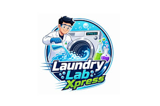 design unique creative laundry logo for your business