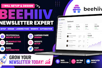 design beehiiv website landing page design beehiiv newsletter email automation
