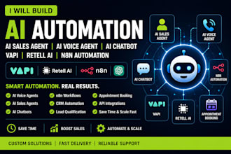 build ai sales agents, ai voice agents, ai chatbots, n8n and vapi automation