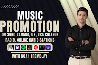 promote your music on 3000 canada UK USA online radio college radio stations