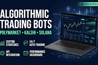 develop a custom polymarket and kalshi algorithmic trading bot