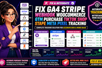 fix ga4 stripe webhook woocommerce GTM purchase tiktok shop stape meta pixel