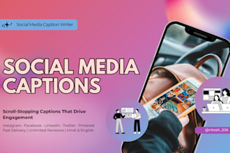 write engaging social media captions for instagram and facebook