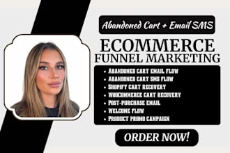 build ecommerce sales funnel and abandoned cart automation