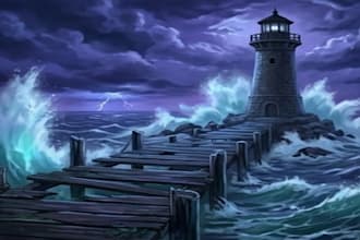 create fantasy background illustrations with ai