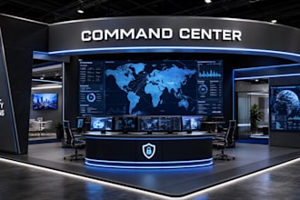 create 3d booth design command center booth security expo booth concepts