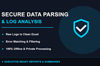 securely extract, clean, and parse your messy data or logs