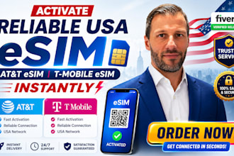 provide USA esim with fast activation and full support