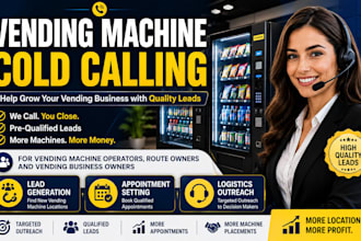 cold calling vending machine, vending machine locator, vending machine cold call