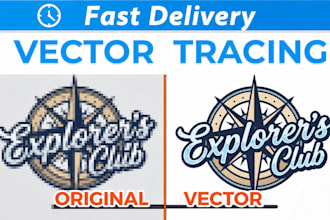 professionally convert, redraw, trace, and recreate your logo or image