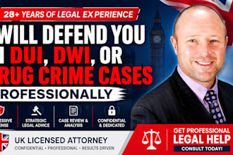 defend you in dui, dwi, or drug crime cases professionally