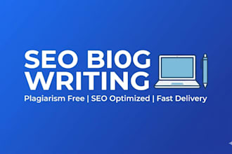 write SEO optimized blog posts and articles that rank on google
