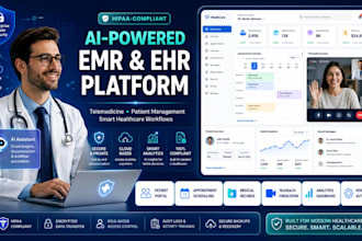 build hipaa compliant ai powered emr ehr telemedicine patient management system