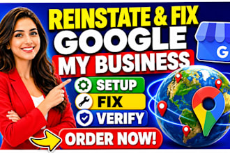 setup google my business, optimize gmb, reinstate gmb, gmb profile verification