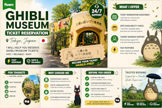 help you reserve ghibli museum tickets in tokyo japan