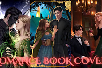 do romance book cover design ebook cover amazon kdp kindle fantasy romance cover
