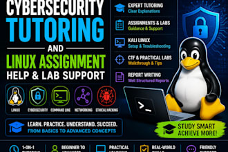 provide cybersecurity tutoring and hands on lab assistance