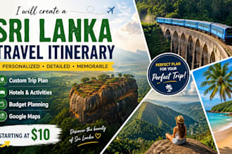 create a personalized sri lanka travel itinerary