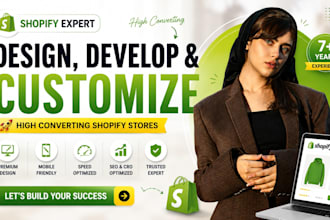 design a winning shopify, dropshipping or single product store