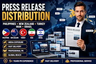 distribute your press release in philippines, new zealand, turkey, iran, israel