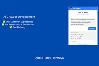 build an ai chatbot for your restaurant or business