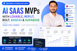 develop ai saas mvps using lovable, replit, bolt, base44 and supabase