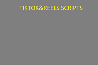 write viral tiktok scripts and instagram reels script
