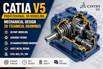 design 3d cad models in catia v5