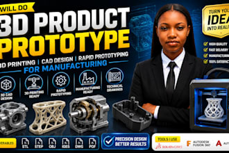 3d product prototype 3d priting cad design rapid prototyping for manufacturing