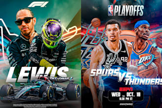 create sports, music and event flyer designs