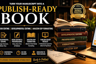 do book editing and formatting, developmental book editor, amazon kdp formatting